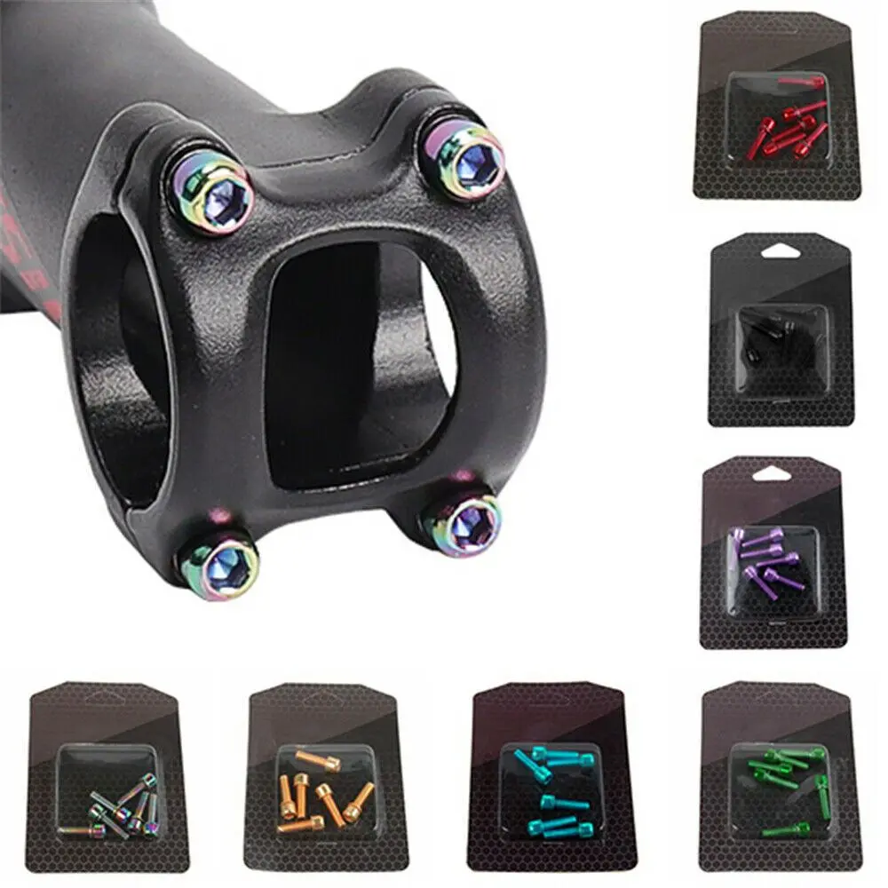 Bu Lông Titan Với Phụ Kiện Máy Giặt, 6 Cái, Bu Lông Thép Không Gỉ, Ốc Vít Thân Xe Đạp, Bu Lông Cố Định, Bu Lông Cố Định, Phụ Tùng Xe Đạp