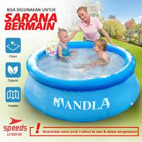 Gambar SPEEDS Kolam Portable Bak Mandi Renang Baby Bathtub Foldable Swimming Pool Anak Jumbo Lipat 020-20 - 150x105x56cmMotif, KOLAM SAJA dari SPEEDS HOME Kota Surabaya 4 Tokopedia