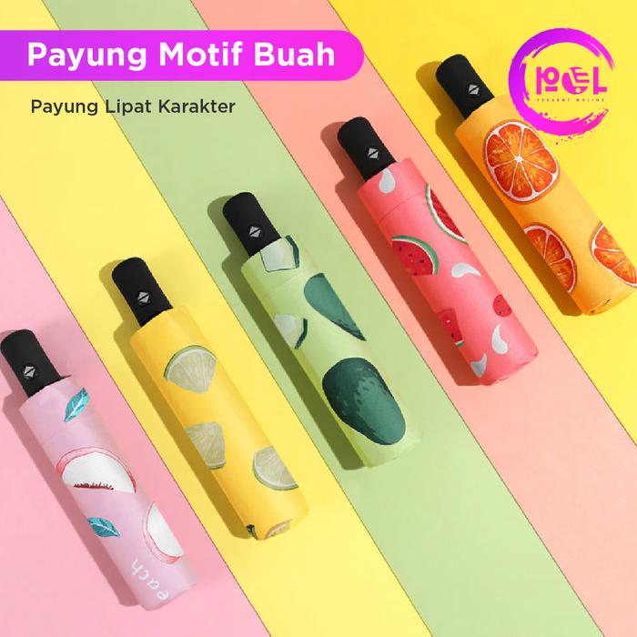 Gambar [POL] COD Payung Motif Buah | Payung Lipat | Payung Karakter | Payung Motif - PAYUNG BUAH, RANDOM dari pol perabot online Kab. Tangerang Tokopedia