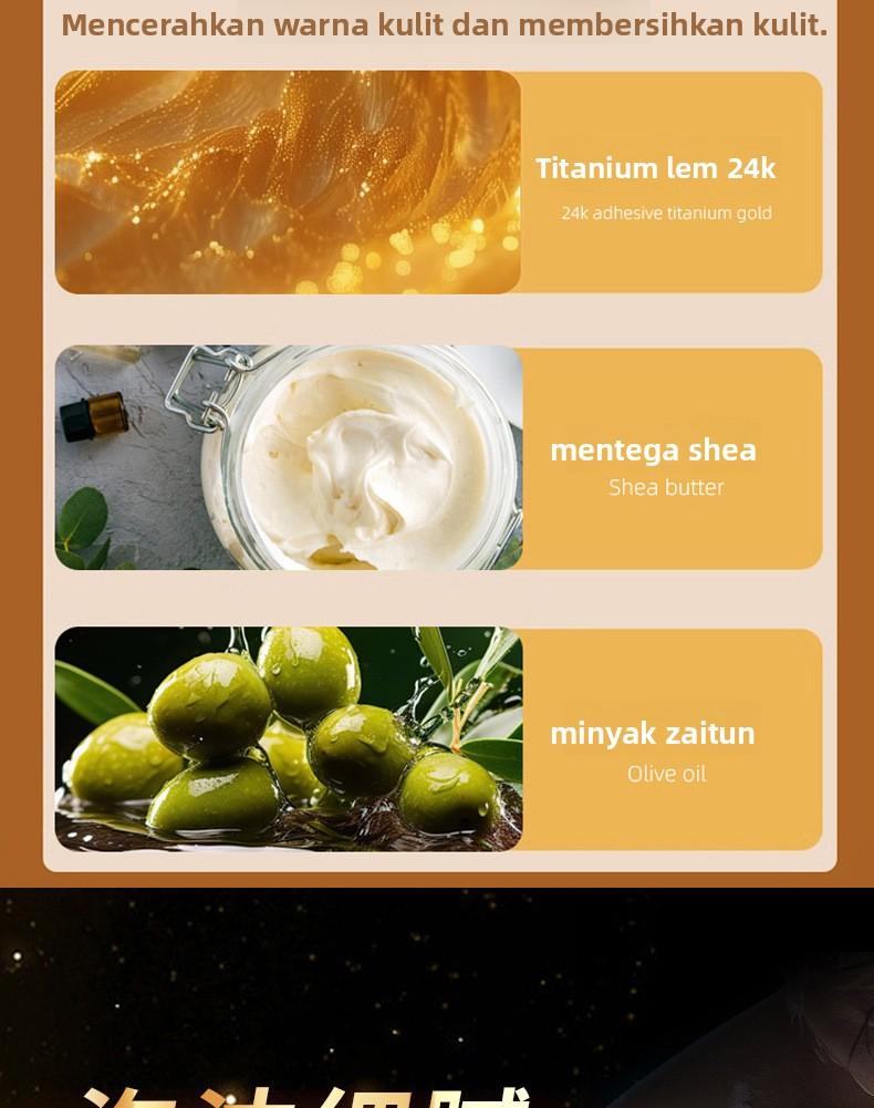 Sabun Handmade Parfum Sabun Emas Sabun Wangi Sabun Minyak Esensial Sabun Anti-Mite Sabun Mandi Sabun Wangi Sabun Pelembut Kulit Melembapkan Halus Menutrisi