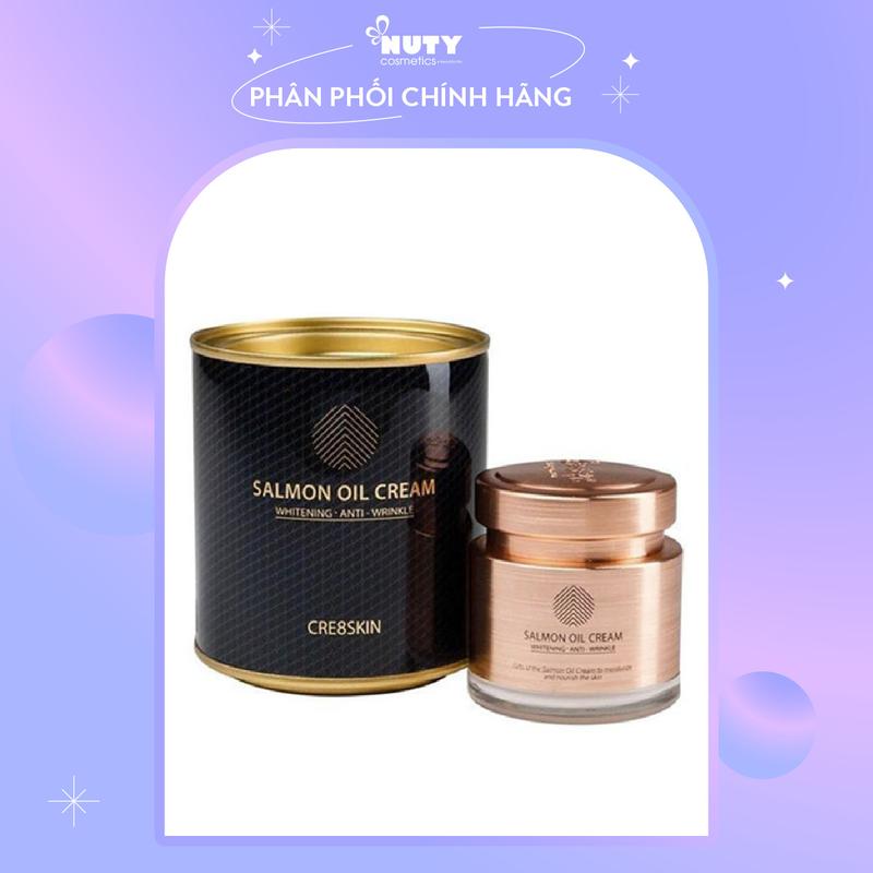 Kem Dưỡng Chiết Xuất Dầu Cá Hồi Cre8skin Salmon Oil Cream (80g) Skincare Làm Đẹp Da