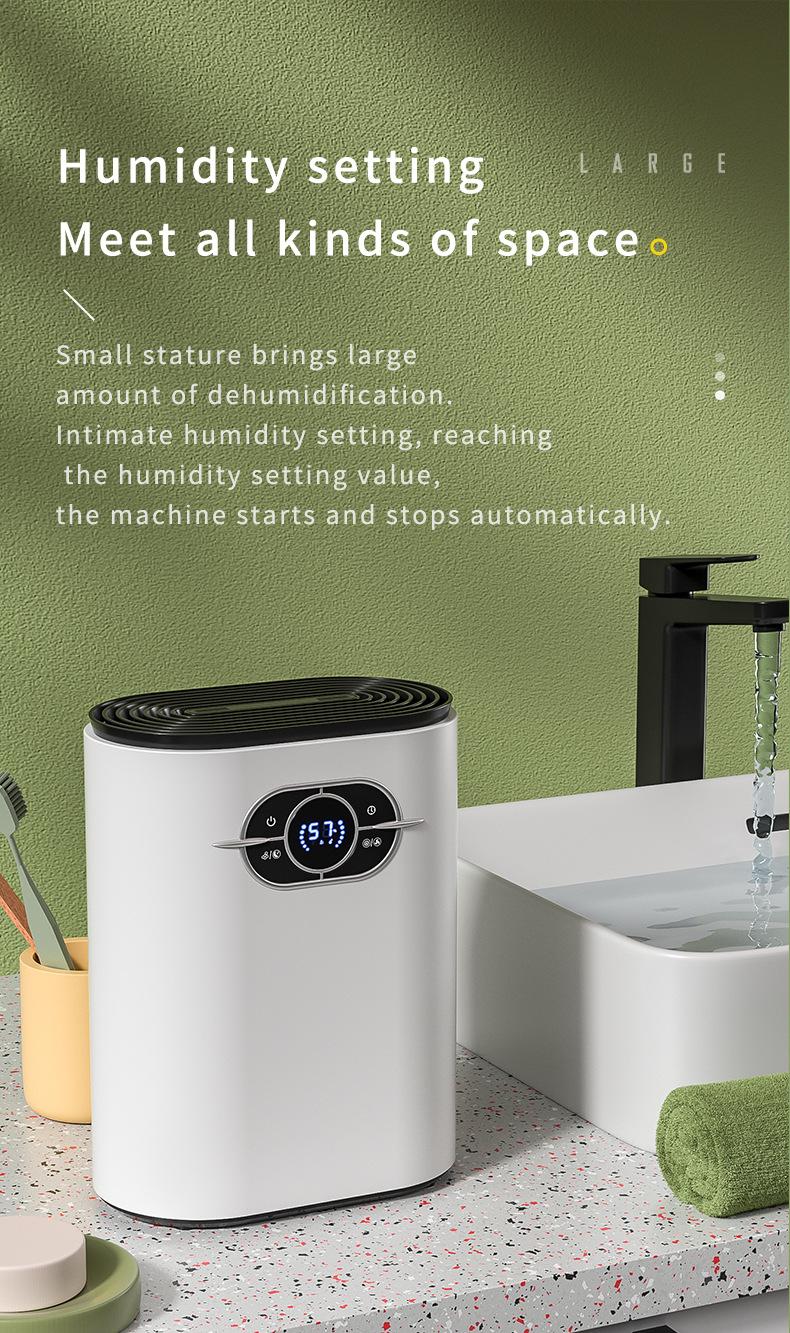 Product Introduction of Dehumidifier Household Dehumidifier Small Bathroom Dehumidifier Drying Bedroom Mini Moisture Absorber Indoor Moisture-Proof 6