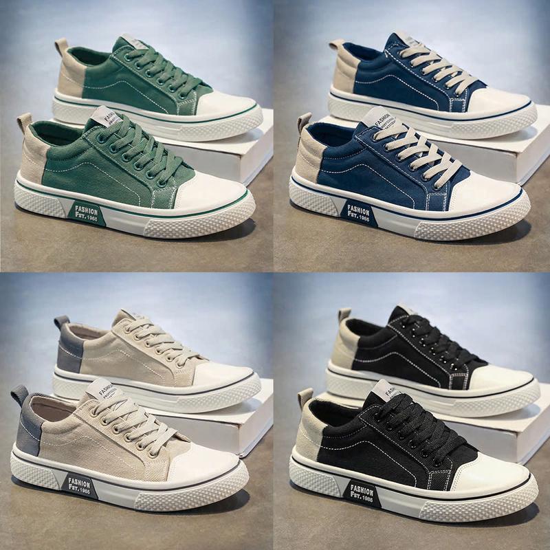 Giày Nam, Giày Sneaker Nam Cổ Thấp Phong Cách Hàn Quốc - K22 Shoes Cao Su