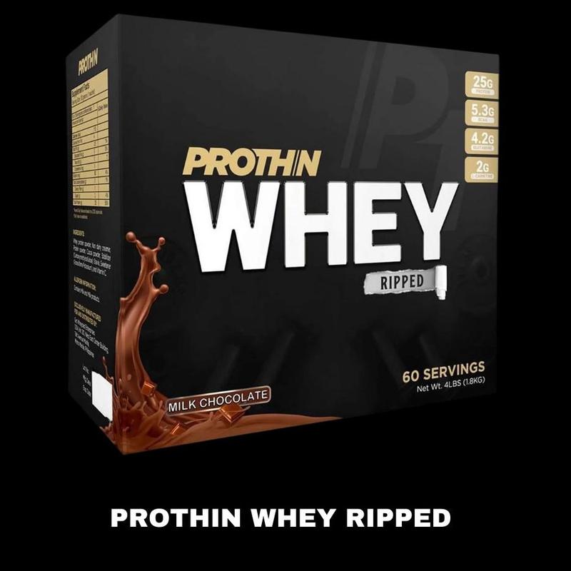 Prothin Whey Ripped 25g Protein Per Serving Sachet 30g For Adult ...