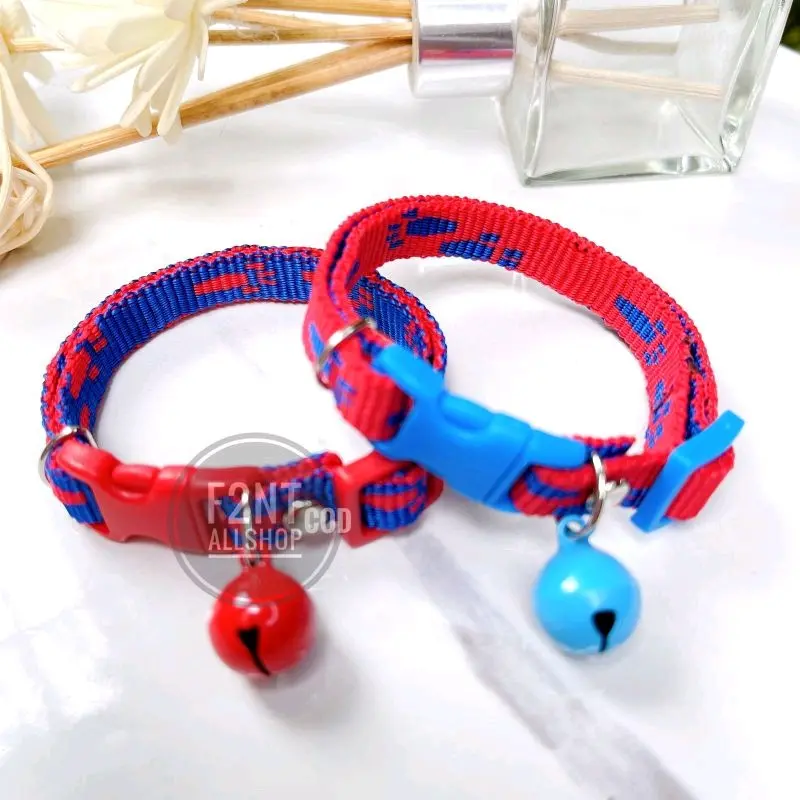 kalung kucibg premium motif kaki lonceng doff bunyi 5