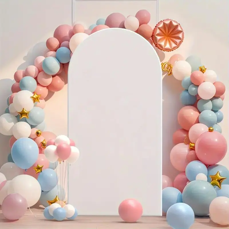 Wedding Arch Cover, 1 Count Double-sided Wedding Arch Backdrop Cover, Versatile Backdrop for Wedding Birthday Teen Shower and Special Events, Banners 5