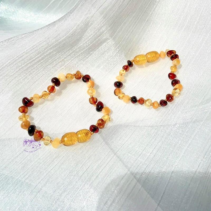 Sản Phẩm Đá Hổ Phách Thiên Nhiên Cho Em Bé SP002014 SP002015 Gypsy.lala