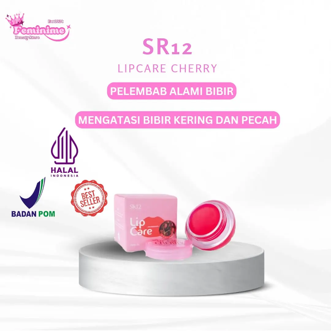 Lip Care SR12 5Gram Lip Balm Pencerah & Pelembab Bibir Kering & pecah - Pecah