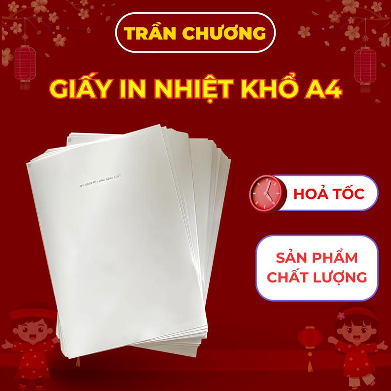 Giấy in nhiệt kích thước a4 - Giấy in dành cho máy scan nhiệt - Giấy nhiệt khổ a4 hộp 200 tờ