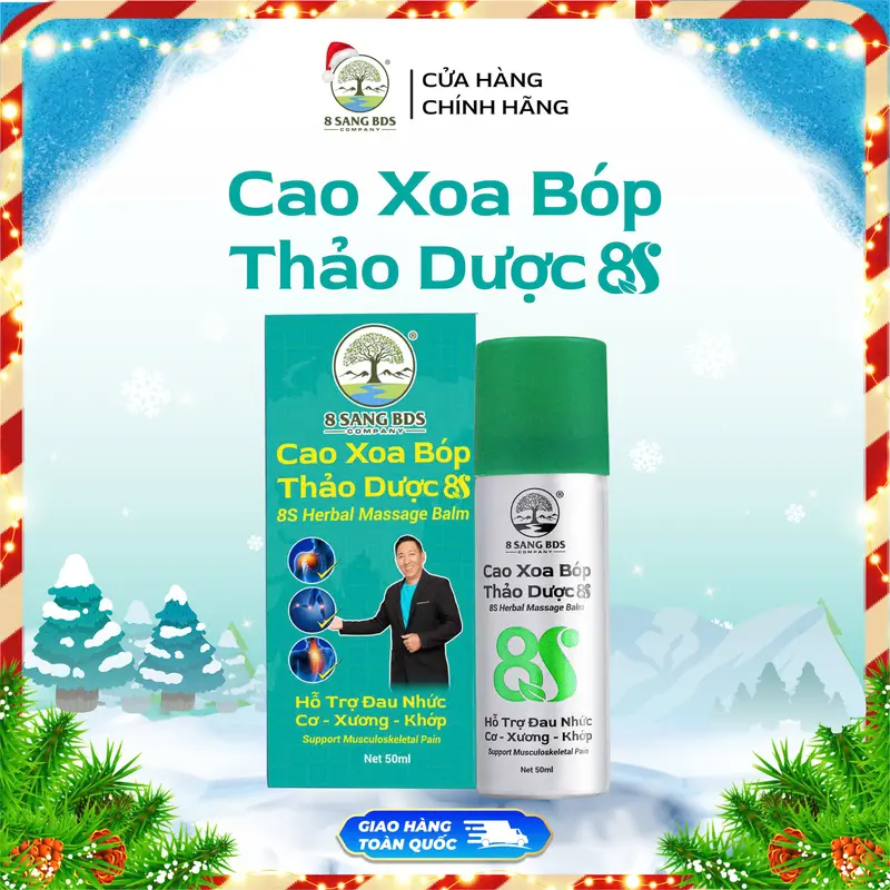 8S2 - MUA 1 TẶNG 1 - Cao Xoa Bóp Thảo Dược 8S - Truyền thống (chai nhôm) - Hỗ trợ cải thiện các vấn đề cơ xương khớp 6