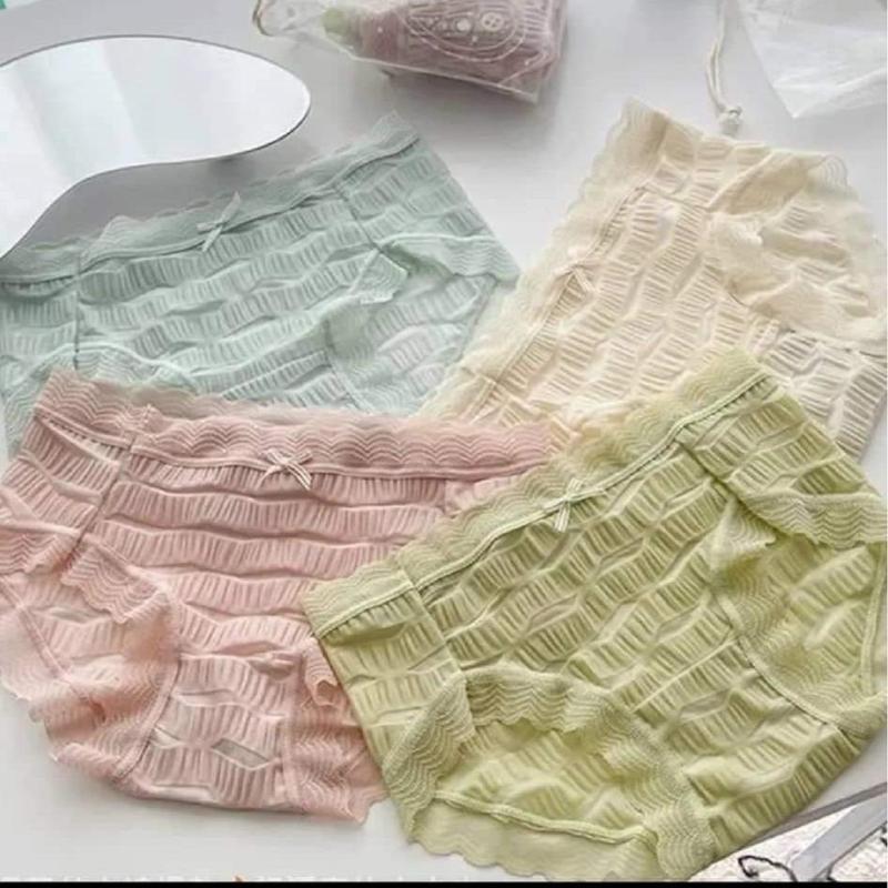 Sét 5 Quần lót nữ đúc su nhún 2 lớp