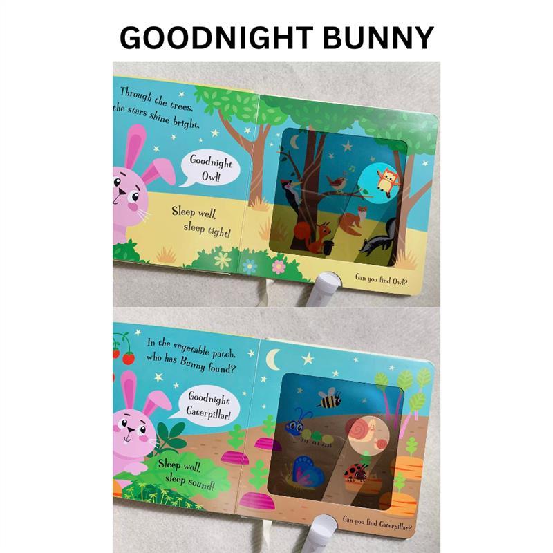 Product Introduction of Original Product Children Book Goodnight Bear Lion Torchlight Story Book Interactive Activity Book Toddler Kids Baby 9