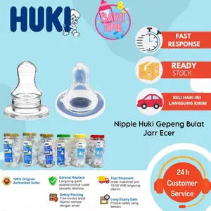 NIPPLE EMPENG BULAT dan GEPENG HUKI SILICON NIPPLE S M L Bayi