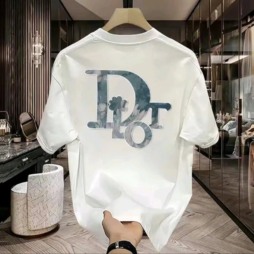 ÁO PHÔNG NAM CỘC TAY IN CHỮ D.L.O.R HOTTREN. CHẤT VẢI THOÁNG MÁT, DỄ CHỊU