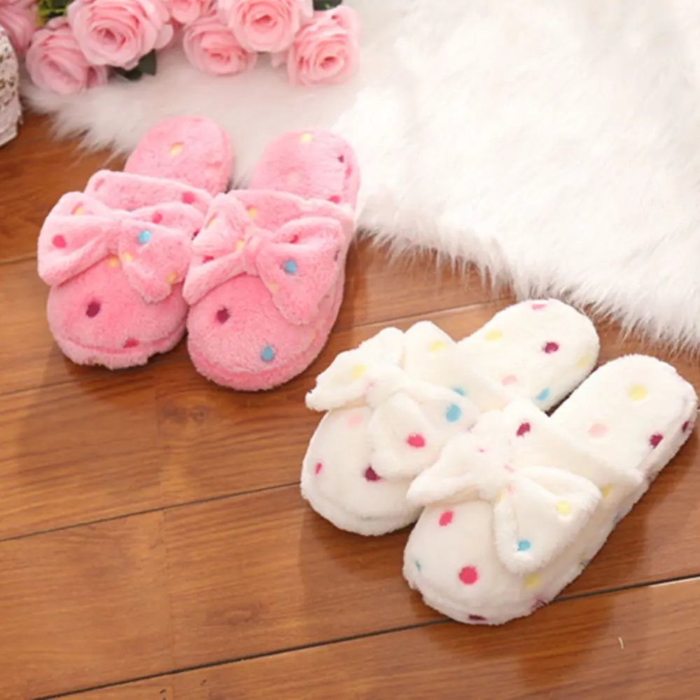 Warm Cute Non-slip Indoor Slippers Ladies Home Shoes