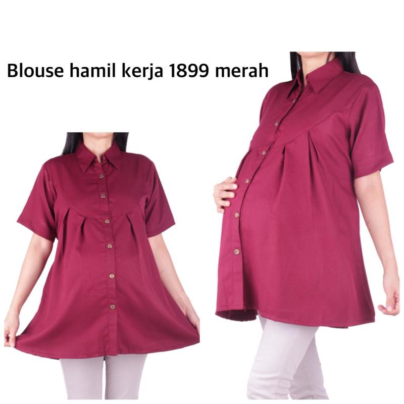 Blouse Kerja Hamil & Menyusui 1899 2