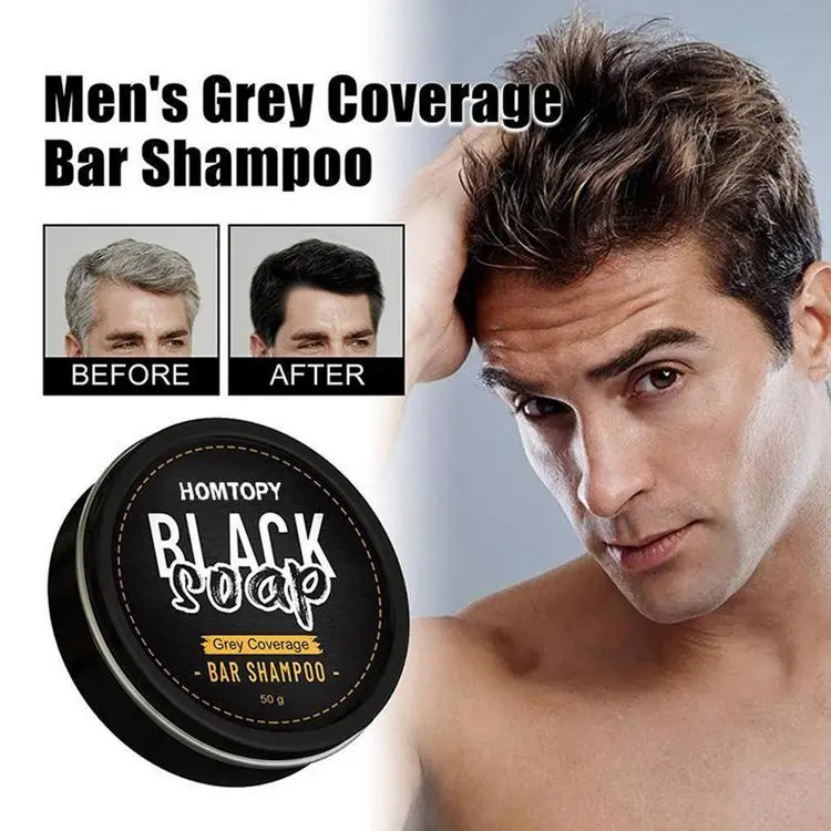 Hair Darkening Shampoo Bar Polygonum Gray Hair Coverage Soap 1.7 Oz Cover White Hair Soaps for Men and Women with Thinning or Damaged Hair unusual rf005