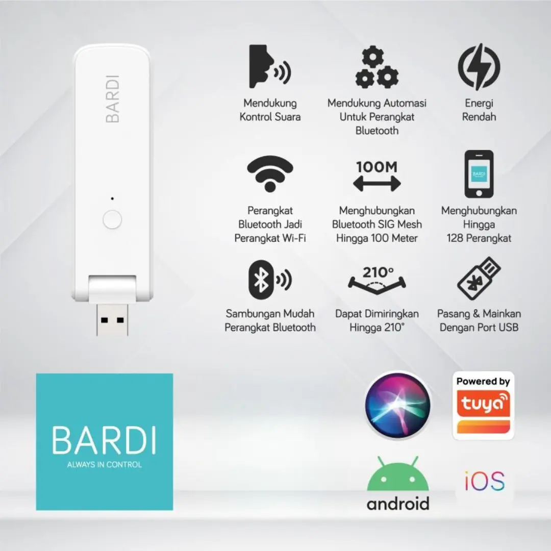 BARDI Bluetooth Gateway Wifi Hub Usb
