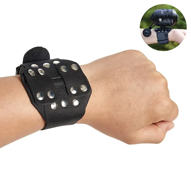 Wristband Fishing  Shooting Reel Holder Guard Capture Glove