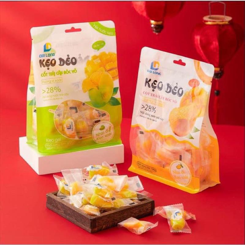 [GÓI 300G] KẸO DẺO XOÀI LỘT VỎ ĐẠI LONG (XOÀI XANH/XOÀI VÀNG), THƠM NGON VỊ XOÀI VIỆT NAM