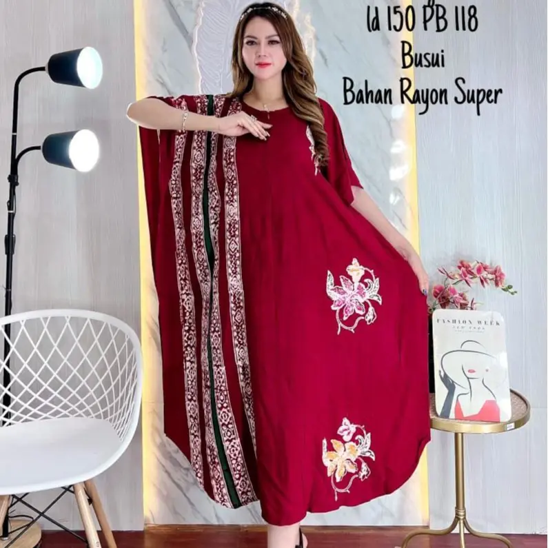 Daster Wanita Menyusui Bumil Lowo Motif Batik Cap Jumbo Bali Ld 150 Bahan Katun Rayon Super Bunga Ibu Pendek Panjang Pekalongan Tidur 4
