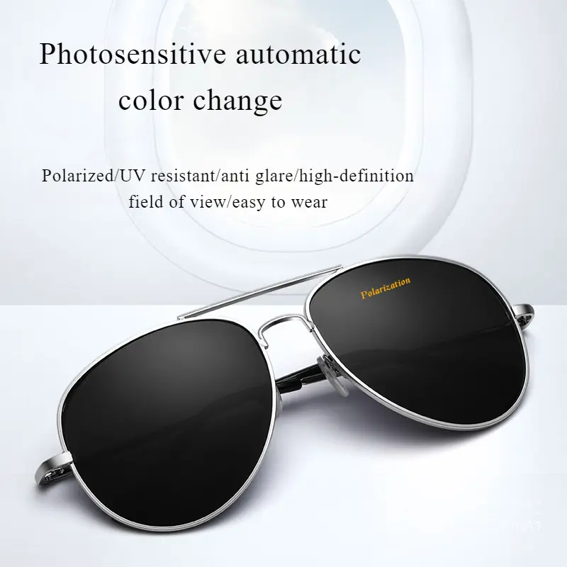 2024 New Sunglasses Pilot/Men/Women/Metal Glasses/Fashion Aluminum Frame/Spring Legs/Sunglasses/Travel/Outdoor/Driving/Fishing
