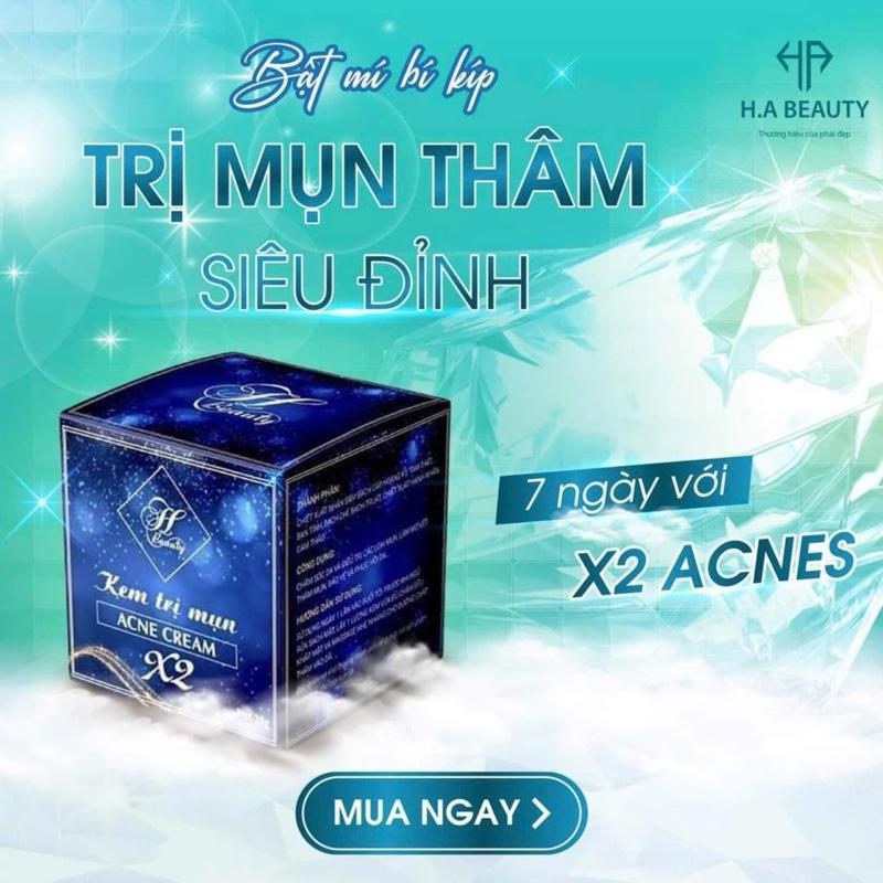 Kem đặc trị mụn x2 Beauty dưỡng trắng da, sạch thâm.