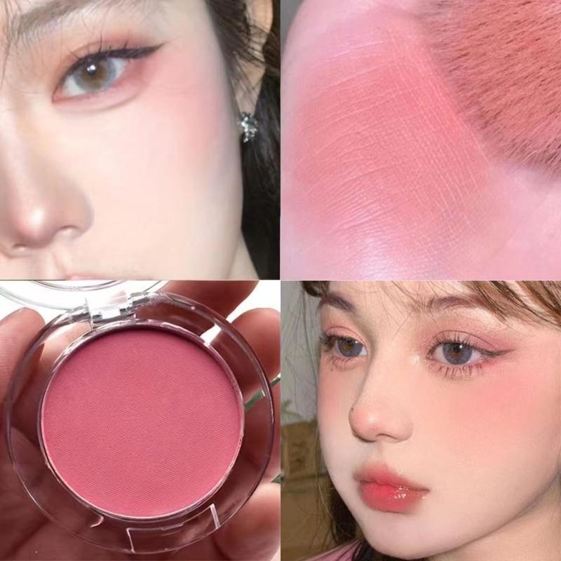 Phấn Má Hồng Hoàn Thiện 6 Màu, Phấn Phủ Hoàn Thiện Khuôn Mặt, Mỹ Phẩm Làm Sáng Tự Nhiên, Kem Che Khuyết Điểm / Bảng Màu, Trang Điểm Khỏa Thân, Màu Cam Cỏ Rực Rỡ, Phấn Phủ Đơn Sắc Cho Nữ