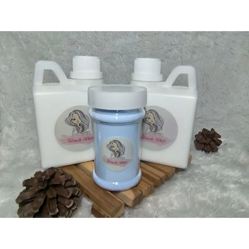 Bleaching Pemutih Badan 500ml (2) dan Serbuk Campuran Pemutih Badan 100 gram Premium Memutihkan Tubuh Tangan Ketiak 1