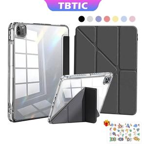 TBTIC For iPad Case With Pencil Holder Air 7 M3 2025 6 Pro 11 2024 Air 5 4 10.9 11th A16 10th 9th 8th Gen 7th 10.2 6th 5th 9.7 Mini 6 Case Transparent