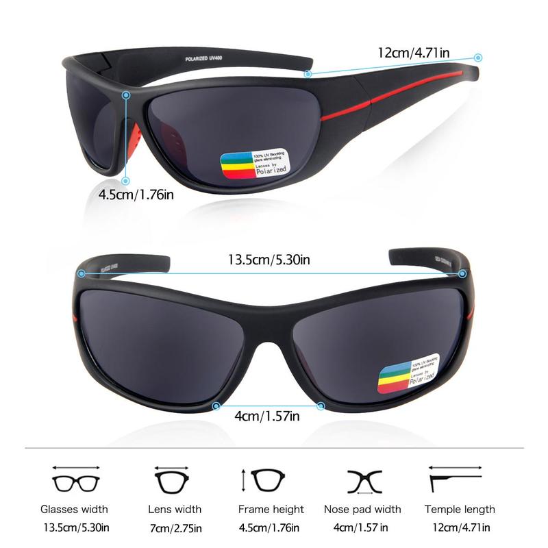 Product Introduction of Outdoor Sports Sunglasses, UV Protection Polarized Sunglasses, Sports Eyewear for Camping Hiking Fishing Climbing, Travel Accessories for Men & Women 18
