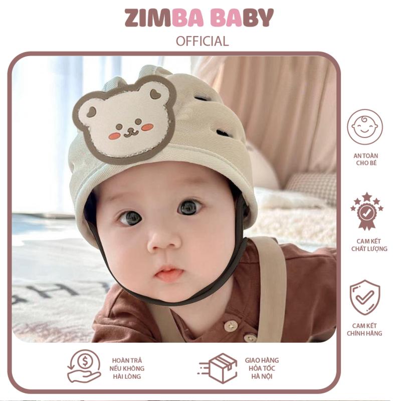 Mũ bảo hộ đầu đa năng Mũ bảo hiểm chống va đập cho bé tập đi thoáng khí điều chỉnh được kích thước siêu nhẹ ZimbaBaby