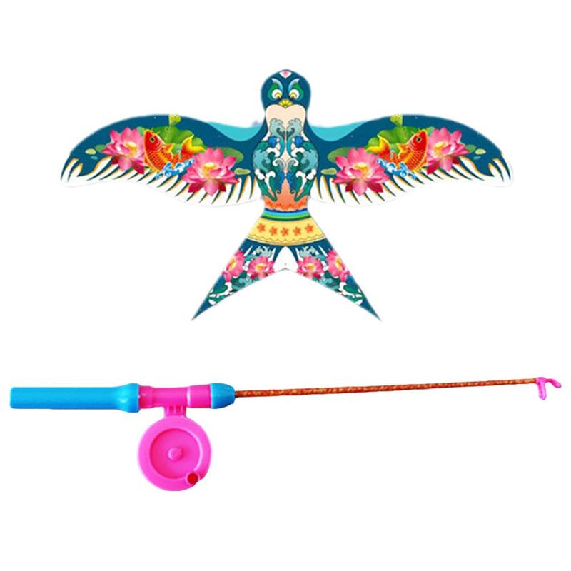 Product Introduction of Kite 1 Set Children Kite Toy Cartoon Butterfly Swallows Eagle Kite With Handle Kids Flying Kite Outdoor Toys 25