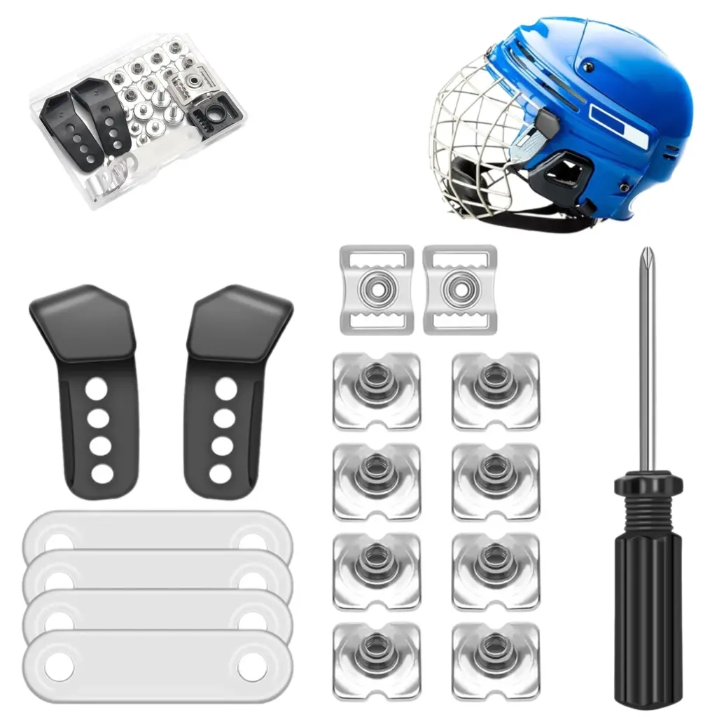 ✪ 31Pcs Hockey Helmets Replacement Part Football Helmets Repair Kits Enduring