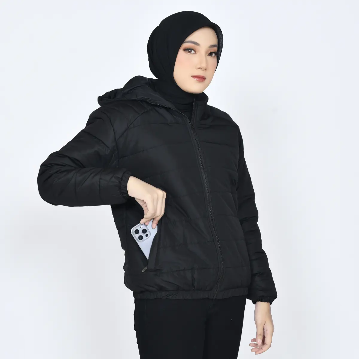 Jaket Gelembung Wanita Musim Dingin  Vintage Korean Style Parasut Waterproof