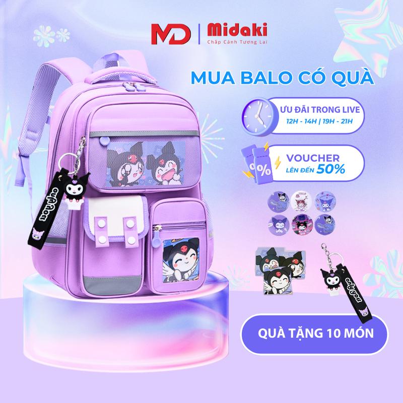 Balo Chống Gù Cho Bé Trai Gái Học Sinh Cấp 1 2 Phản Quang Backpack Đeo Vai Mầm Non Mẫu Giáo Đi Học capchong  gulung cặp bé
