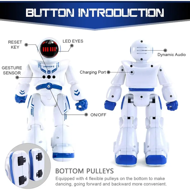 Kaybolge Kids Toys for 4 Year Old Boy Girls Remote Control Robot Kits with RC Smart Gesture Sensing Educational for Kids Christmas Birthday Gifts for 4 5 6 7 8 9 10 11 12 Years Old Boys Girls 5