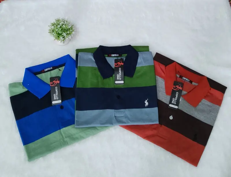 PAKET 3 PCS KAOS KERAH KANCING 3 PRIA DEWASA ATASAN PRIA 8