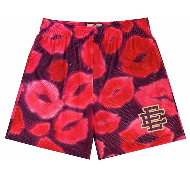 Product Introduction of *2024 New Summer Eric Emanuel EE Basic Mesh Short Classic Floral Printed Gym Shorts Men's Gym Basketball Sports Beach Shorts 17