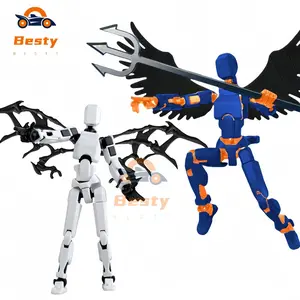 【Besty】Dummy 13 Action Figure Mainan Transformasi Bergerak Multi-Sendi Model Tubuh Manusia Cetak 3D