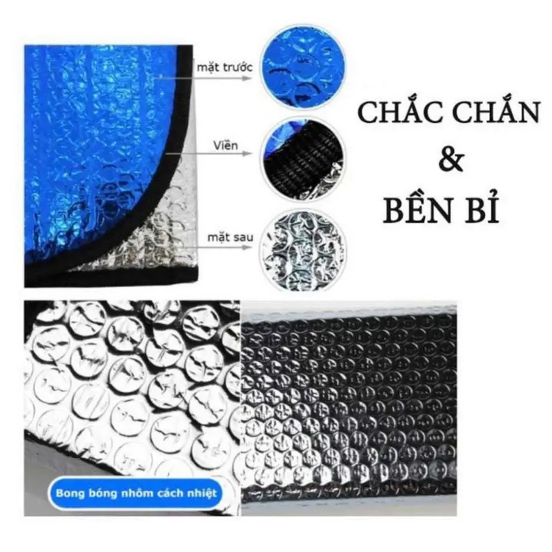 Tấm Chắn Nắng Kính Ô Tô, Tấm Che Nắng Ô Tô, Che Nắng Ô Tô - Loại Dày -Chống Nóng Hiệu Quả 6