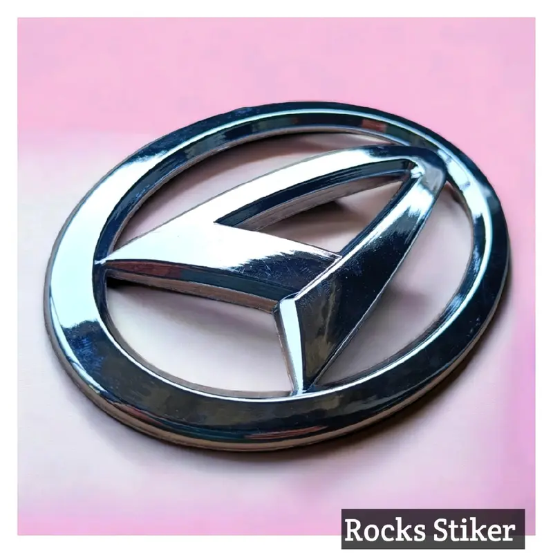 Emblem 12cm tempel Logo depan dan belakang mobil DAIHATSU xenia 2004-2012 Granmax luxio warna CHROME dan hitam ukuran 12cm x 8,3cm Car Aksesoris kendaraan 5