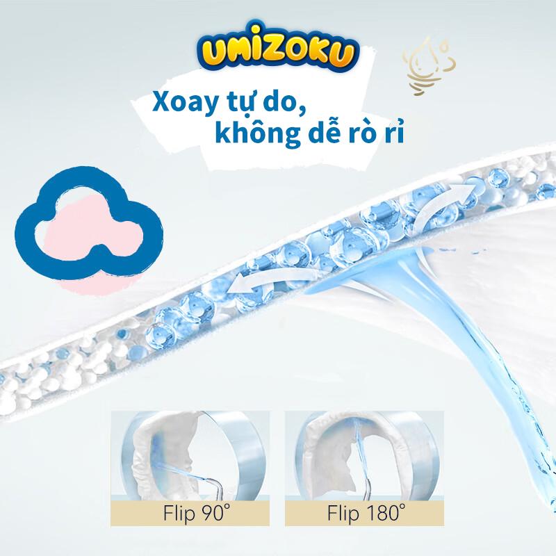 Product Introduction of Tã giấy trẻ em UMIZOKU Nhật Bản 100 miếng siêu mỏng, khô thoáng, unisex M-4XL 36