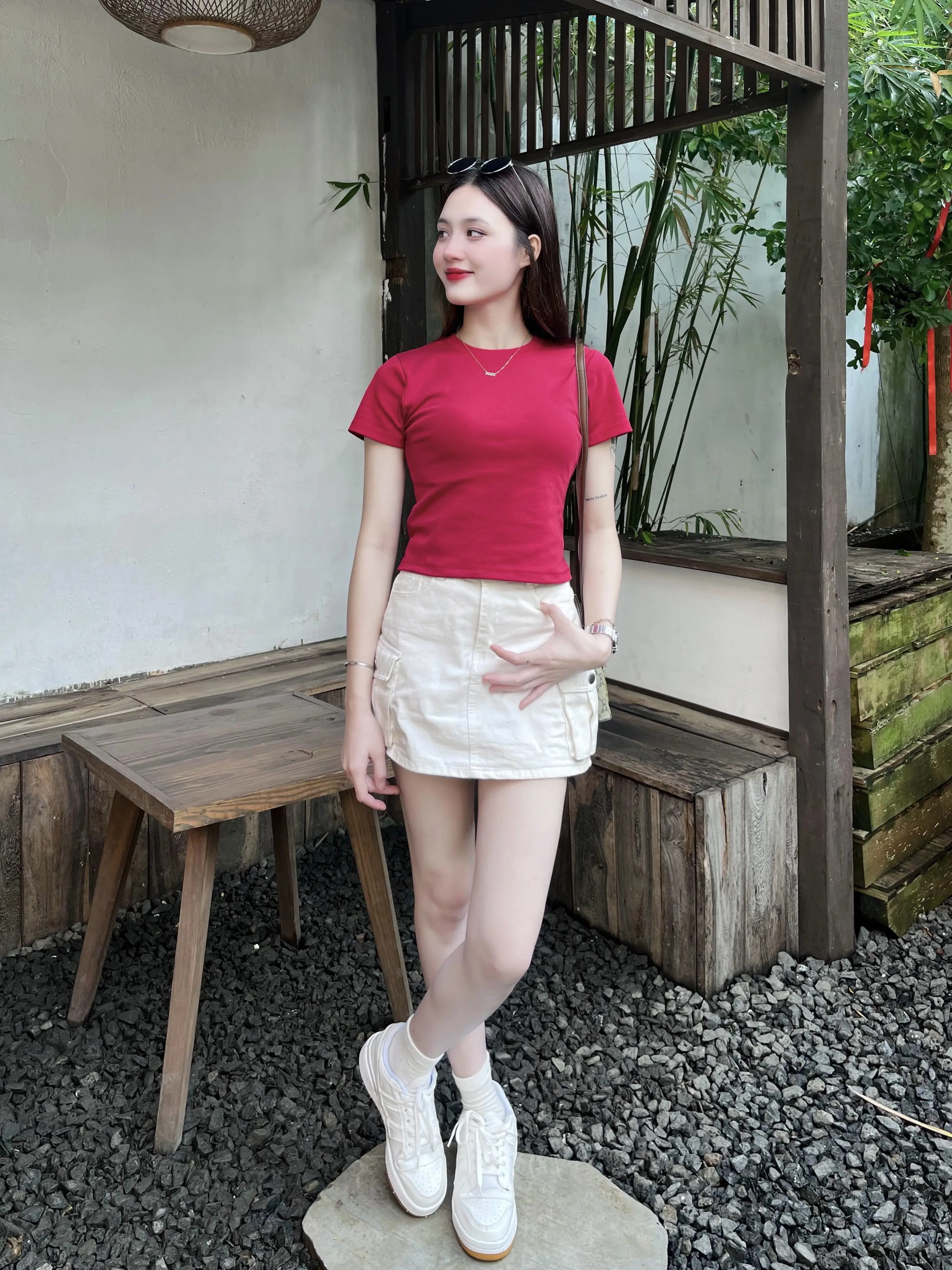 Áo Thun Cotton CROPTOP Mịn Co Giãn 4 Chiều, Thấm Hút Mồ Hôi, Form Ôm babytee | BigBuy360 - bigbuy360.vn