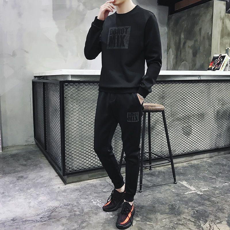 Bộ Đồ Áo Len Nam, Bộ Hai Mảnh, Thời Trang Mùa Thu, Phong Cách Trẻ Trung, Thời Trang Hàn Quốc, Đẹp Trai Và Thường Ngày, Thích Hợp Cho Trang Phục Thể Thao, Quần Áo Mùa Thu, Dành Cho Nam Giới Menswear Tre 6