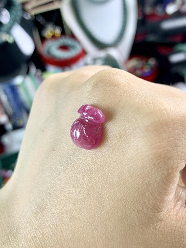 Mặt Dây Chuyền R.B.y, Màu Hồng Tím, Nhiều Size