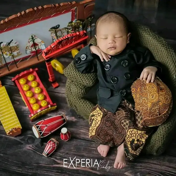 Set Beskap Jawa Anak || Beskap Bayi Tedak Sinten || Kostum Photoshoot Bayi 0
