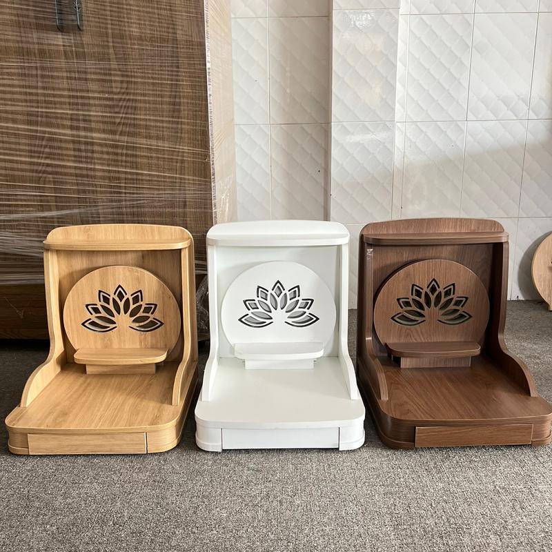 ( Có Đèn Led Sẵn ) Bàn Thờ Thần Tài Ông Địa Hoa Sen Nhọn Size Nhỏ