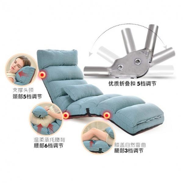(JIJI SG) Multi-Fold Lazy Sofa Chair /  (Fabric) 205  - Floor Chairs 3