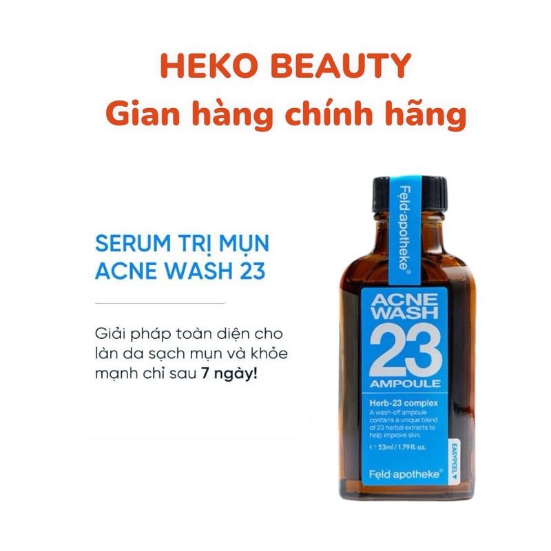  HK42- Bôi mụn điều tr.ị mụn đa tầng Acne Wash 23 Ampoule Feld Apotheke 53ml Skincare 